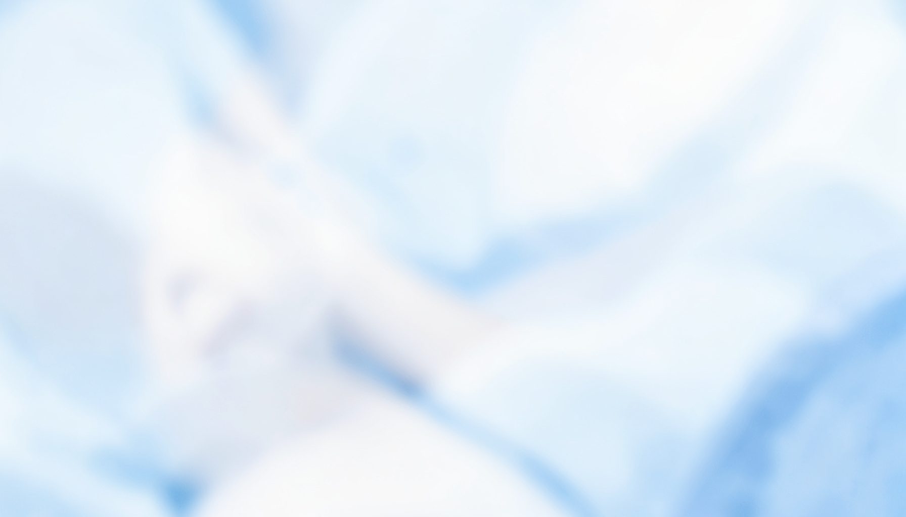 Soft-focus abstract medical aesthetic scene with cool whites and pale blues, clean and reassuring mood